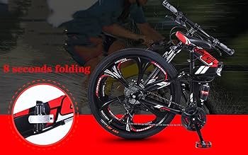 【新品】24インチ 30段変速 折りたたみ式 MTB 黒赤 新品】24インチ 30段変速 折りたたみ式 MTB 黒赤 Amazon.co.jp